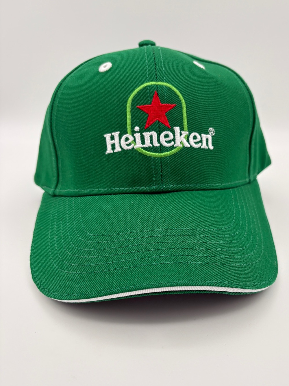 Heineken Green Adjustable Baseball Cap Embroidered Logo